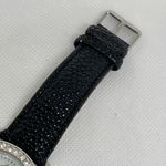 Strada silver tone quartz analog watch 40mm rhinestones mop dial running Photo 2