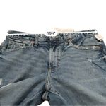 Old Navy  O.G. Straight‎ Leg High Rise Distressed Rolled Hem Cropped Jeans Sz 8 Photo 7