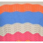 THML Cute Halter Top Sweater Color Block Crochet Ladies Size L Boho Festival Photo 3