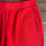 J.Crew Red Cotton Waffle Cozy Joggers Pajama Bottoms | Med 💚🎀 Photo 8