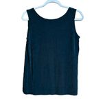 Chico's Travelers Sweater Set Medium Green Textured Tank Cardigan Slinky Stretch Photo 7