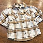Love Tree  longline plaid shacket, cozy, s, heavyweight flannel Photo 0
