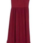 Caslon  Red Tiered Halter Maxi Dress casual 1X Photo 0