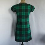 Miuse Green Black Plaid Tunic Dress Top Photo 2