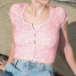 Brandy Melville Pink Zelly Leopard Pink Print Photo 0