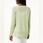 Eileen Fisher Organic Linen Tunic Sweater Asymmetrical Size L Photo 2