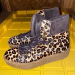 Shoe The Bear Agda Women's 38 Chestnut Leopard Pony Suede Ankle Hiking Boot Size 7 Photo 4