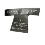 Revolve Elena Solano 100% Pure Cashmere Dark Grey Button Sweater Longsleeve Size L Photo 4