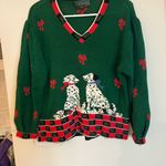 Cullinane Hand Knit Dalmatian Christmas sweater Sweater Size L Photo 1