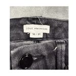 Good American High Waist Black Wash Crop Slim Fit Jeans Size 12 / 31 Photo 2