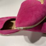 Diane Von Furstenberg  suede flats pink with and Gold heel size 8 Photo 4