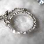 Source Unknown Trendy Flashy Rhinestone Circle Pendant 18" Y2K Glam Delicate Bridal Necklace Photo 1