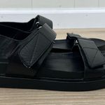 Vagabond  Black Leather Two Strap Sandals Photo 6