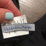 Isabella Rose Tie front ruffle bikini top black Size M Photo 4