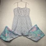 Lilly Pulitzer  Jumpsuit Wide Leg Sleeveless‎ Blue White Size 10 Photo 0