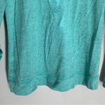 Poof! Turquoise Long Sleeve Crew Neck Top Size Large Photo 5