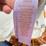 Savage Fenty Orange Velvet Floral Mini Dress Womens 10 Short Sleeve High Neck Photo 10