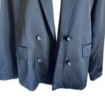 Chelsea28 NWOT Double Breasted Satin Blazer in Black - Size XS Photo 4