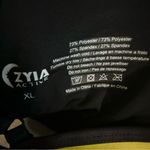Zyia  Active Yellow Metallic & Black Sports Bra Size XL With Padding Photo 2