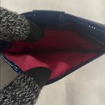 Coach Patent Leather Card Holder Navy EUC Photo 3