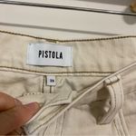 Pistola  Cream High Waisted Denim Shorts size 29 Photo 4