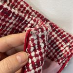 WDNY Tweed Red and White skirt with pink silk lining size 14 Photo 7