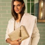 Virginia Wolf Mimi Woven Clutch Pouch Photo 2