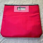 Clinique Limited Edition Hot Pink Shopper Tote Bag Cut Out Handles NEW Photo 1