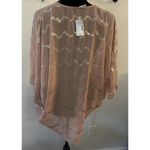 Maurice's  Kimono Sheer Open Front Women S/M Polyester Nude/Gold Boho Hippie NEW Photo 1