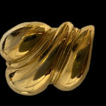 St. John  Gold Sculpted Earrings Photo 2