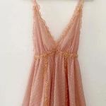 CHIO / Revolve Short Polka Dot Frill Dress in Blush NWOT Size S Retail $394 Photo 6