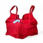 Adore Me Corset Sz 36C Arianna Satin Underwire Bow Detail Feminine Valentines Photo 3