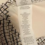 Aerie  Black/White Scoop Bikini Top Women's L Textured Gold Shimmer Accent NWT Photo 5