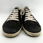 Taos Star Casual Sneakers Lace Up Low Top Canvas Charcoal Wash Comfort Black 10 Photo 4