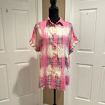 White Birch woven plaid bleached button down Photo 2