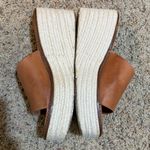 Freebird Leather Cognac Brown Platform Espadrille Wedge Heel Sandals Slip On Size 10 Photo 3