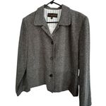 Donna Ricco NY Women's Black White Salt Pepper Button Up Blazer Size 12 NEW Photo 0