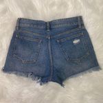 Just Black Denim High Rise Distressed Shorts Size M Photo 2