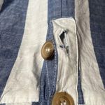 Japna  pinstripe cotton jumpsuit with criss cross back Photo 2