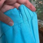 Ann Taylor Women's Turquoise Linen Blend Midi Skirt Size 2. NEW Photo 3