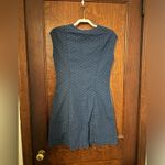 Madewell  Indigo Cap-Sleeve Button-Front Dress in Rainbow Heart Size 4 Photo 3