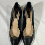DKNY ELIE LEATHER WOMENS PUMPS W/GOLD TRIM 3” BLOCK HEEL SZ 10 BLACK NEW Photo 5