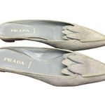 Prada   Gray Suede Mules Photo 0