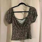 Women’s Floral Off The Shoulder Ambiance Blouse Black Size L Photo 0