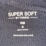 Torrid Women’s Sz 2 / 2X Midi Super Soft Rib Hook Eye Tank Dress in Black Photo 3