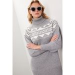 MARISSA WEBB Fair Isle Sweater Dress EUC SIZE S Gray Photo 3