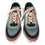 Chloé Chloe Nama Flower Green Mesh Platform Sneaker 51MM Photo 6