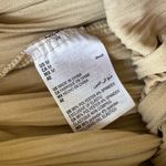 Crinkle Crepe Shiny Pleated Skirt Green Size XXS Photo 3