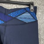 Lululemon Blue Patchwork Wunder Under Crop III Leggings - Size 6 - Full On Luon Photo 2