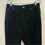 Rafaella  Velvet Trouser Dress Pants Womens 12 Black Chino Mid‎ Rise Casual Photo 3